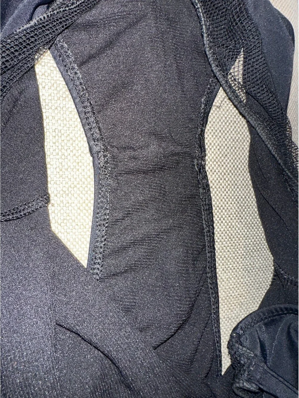 RAD Polewear Swimwear Black Mesh Panel One Piece Bodysuit